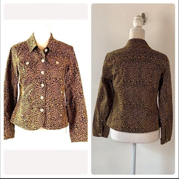LAL Live a Little Animal Print Jacket Size S - Picture 2 of 16